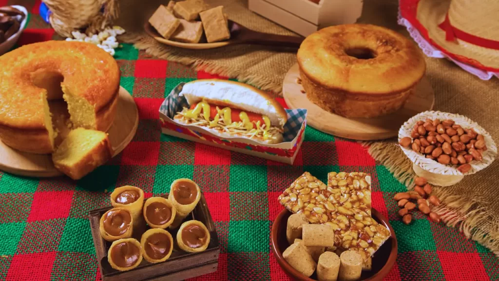 Mesa de Doces Espetacular para festa junina na sua casa